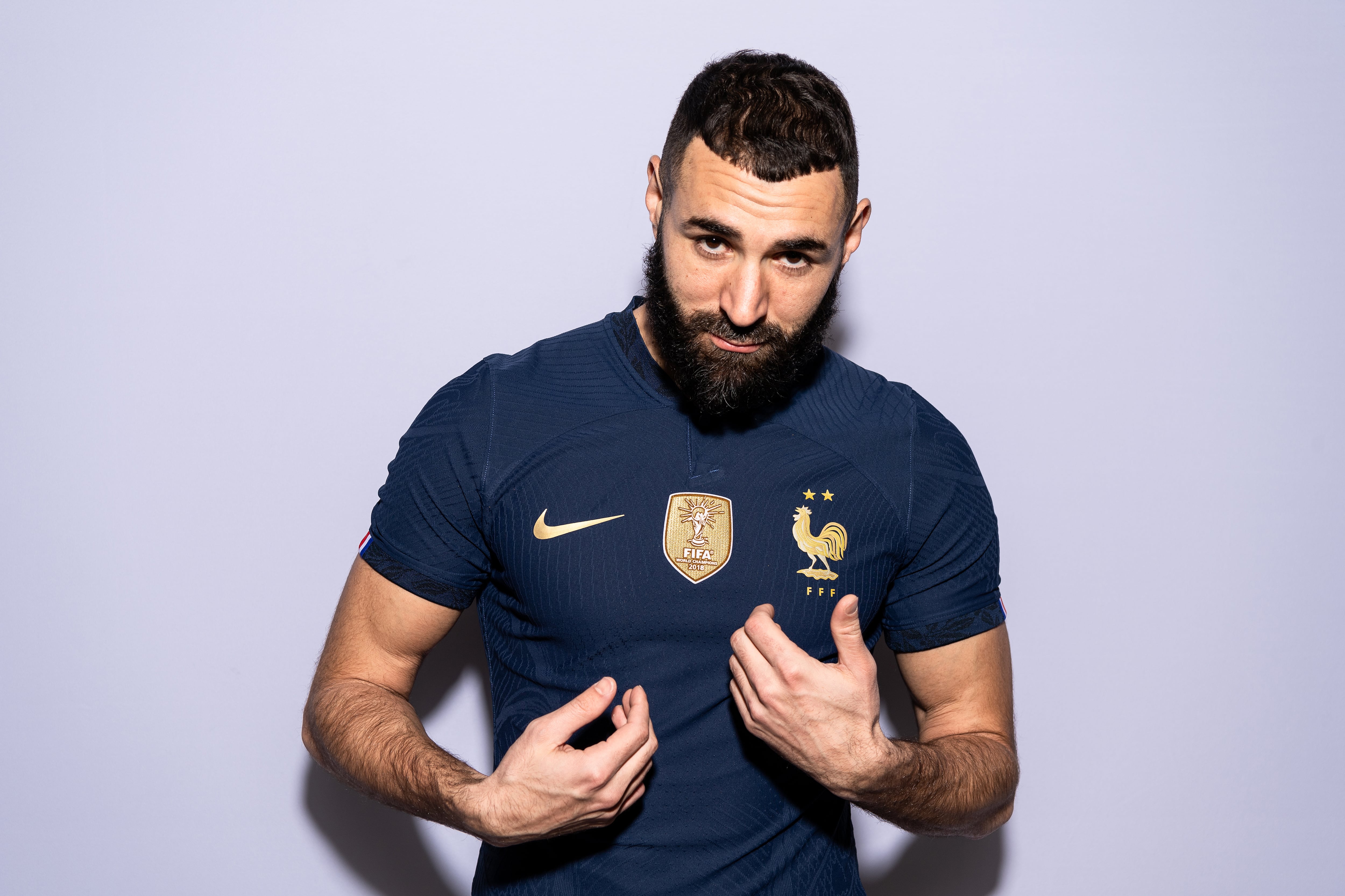 Karim Benzema, delantero de la selección francesa