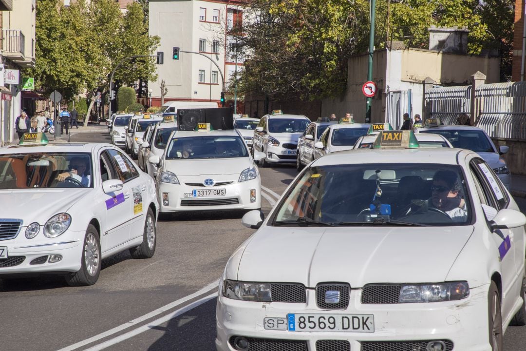 Taxis en Valladolid en una imagen de archivo