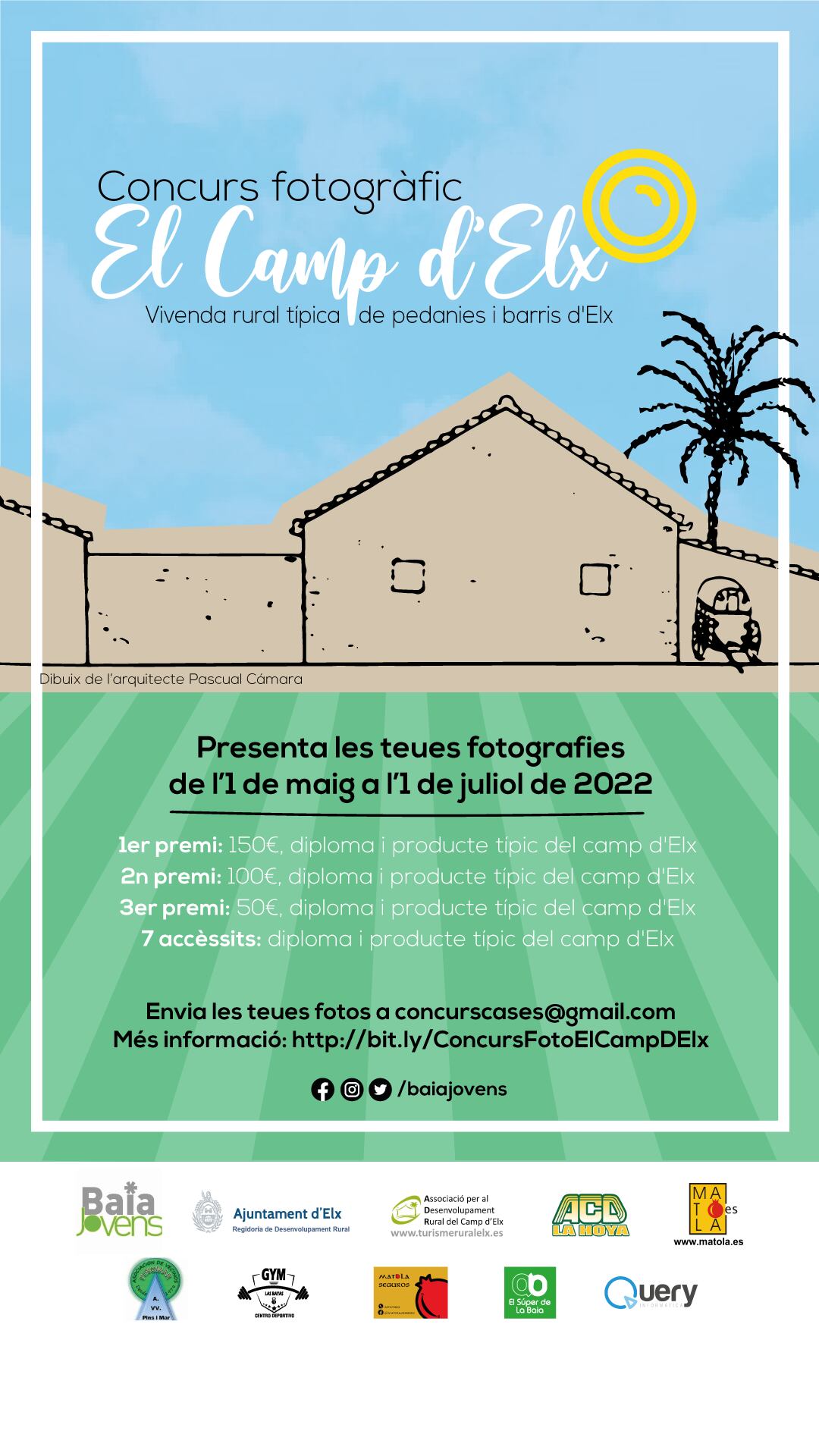 Cartel del segundo concurso de fotografía del Camp D&#039;Elx