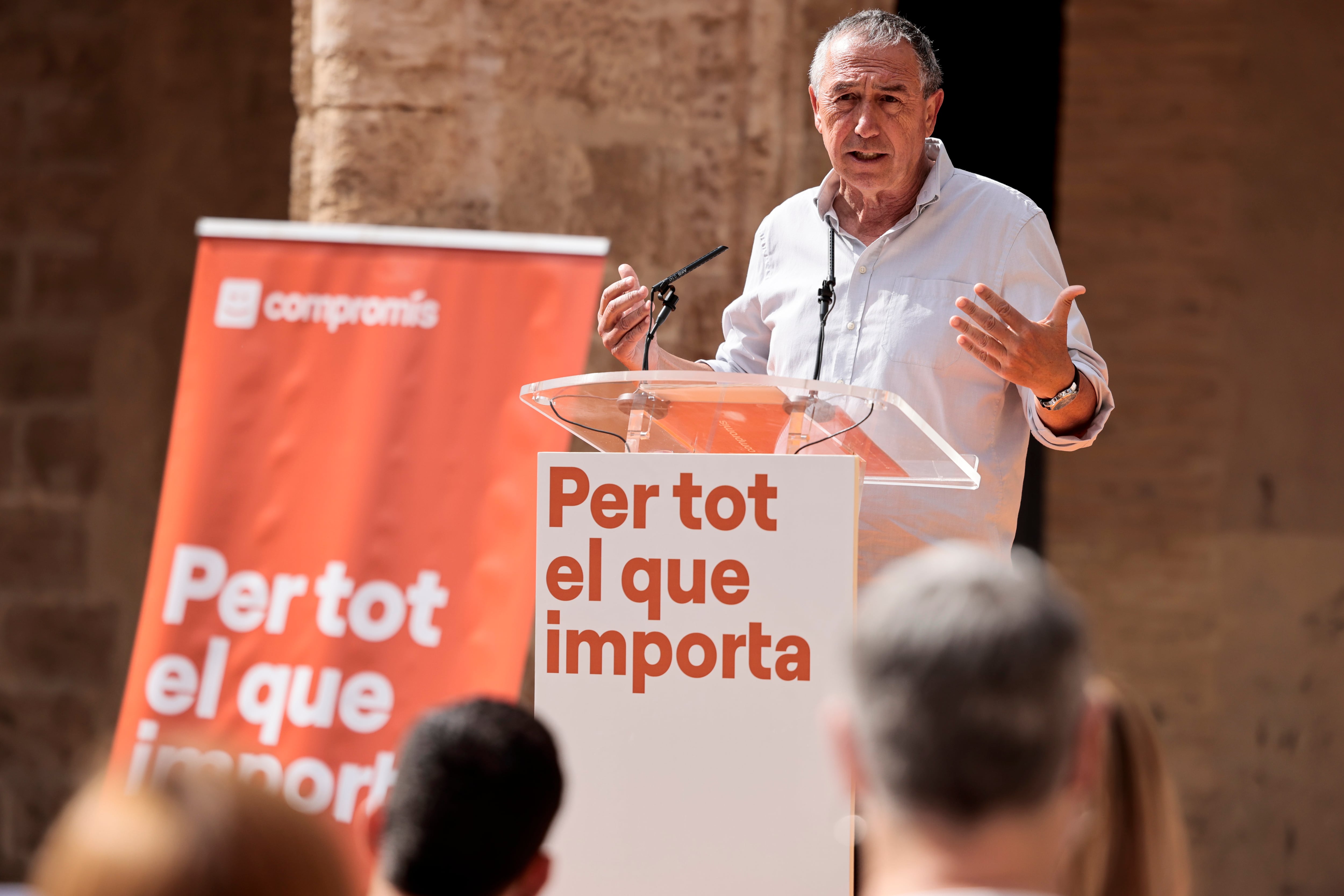 Compromís ha presentado su programa electoral con el candidato a la Presidencia de la Generalitat, Joan Baldoví (en la imagen), y los cabezas de lista a Les Corts Aitana Mas, Vicent Marzà y Maria Josep Amigó.