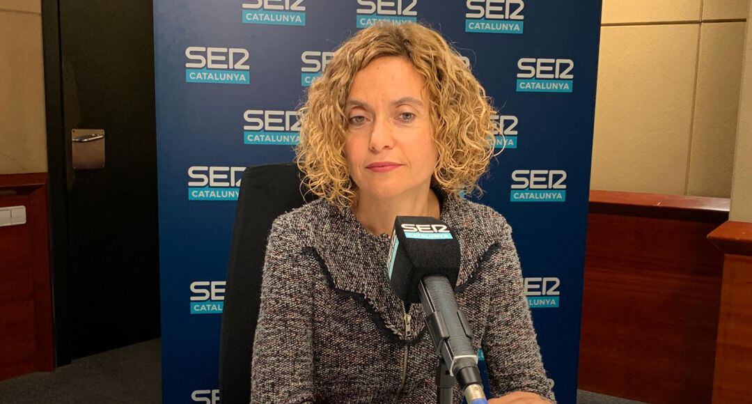 La presidenta del Congreso, Meritxell Batet, en los estudios de Radio Barcelona