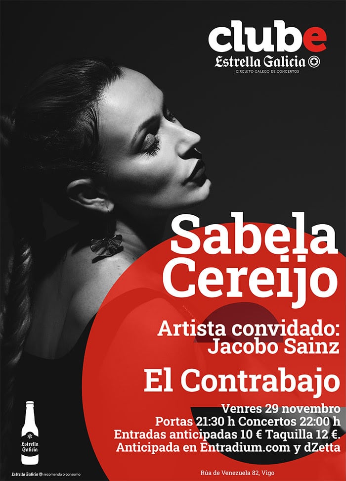 Cartel de presentación del nuevo disco de Sabela Cereijo.