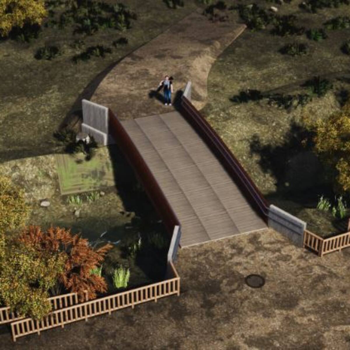 Así será la nueva pasarela sobre el arroyo Camarmilla en Alcalá de Henares