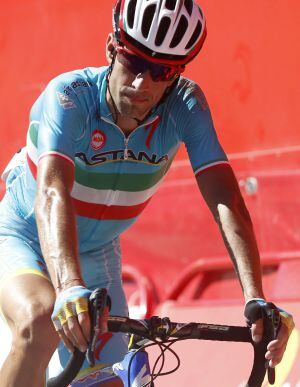 Nibali, al término de la etapa en la que ha sido expulsado de la Vuelta.