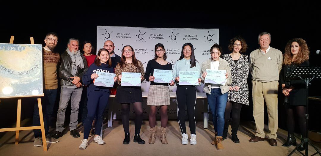 El momento de la entrega de premios