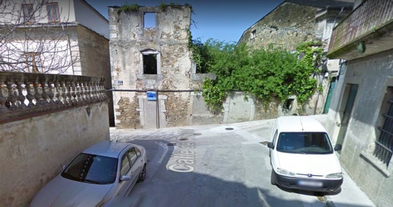 Inmueble en la calle Bispo Veres que será subastado por el Concello de Ribadeo.
