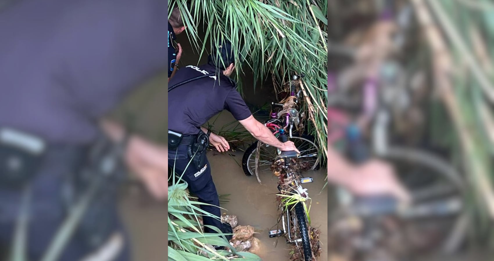 Hallan e identifican la bicicleta del hombre arrastrado por el agua en Paterna