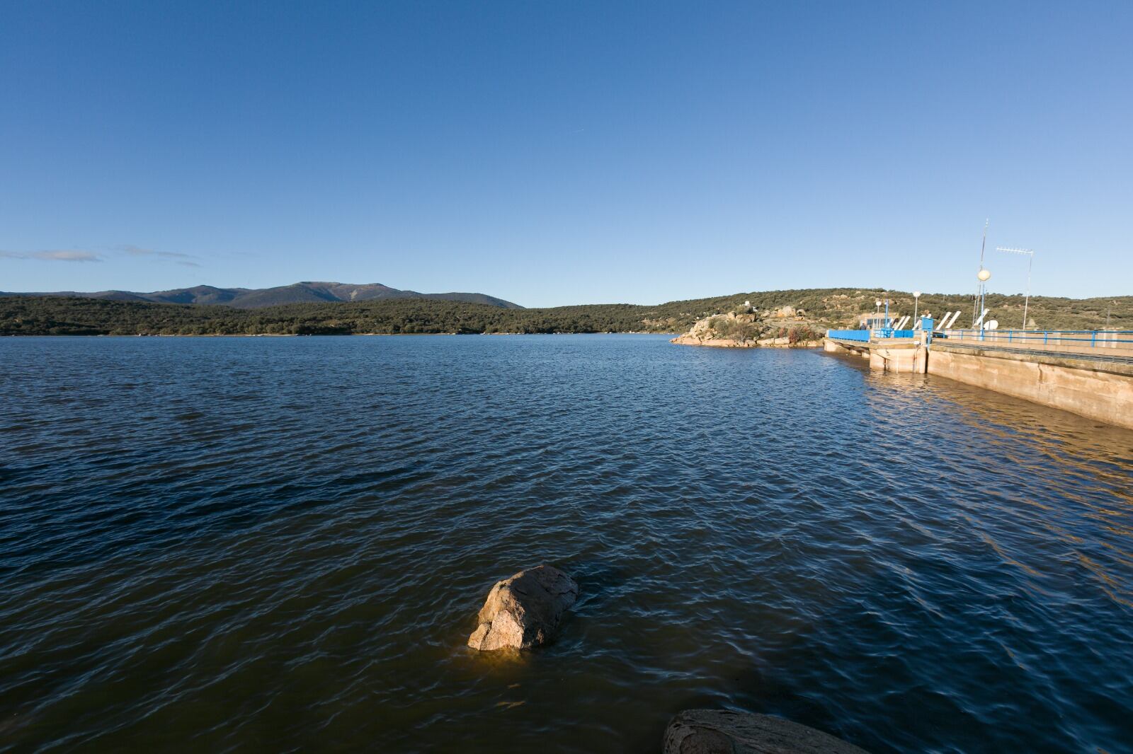 Imagen del embalse de 'El Torcón', que abastece a Toledo, tras las lluvias de esta semana