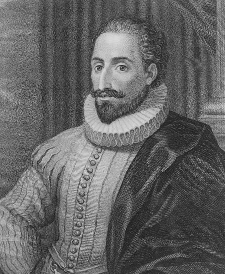 Ilustración de Miguel de Cervantes.