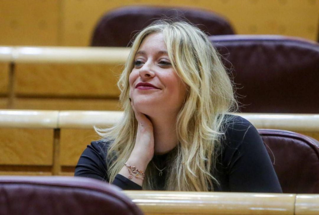 La senadora leonesa del PP Ester Muñoz durante una sesión del Senado