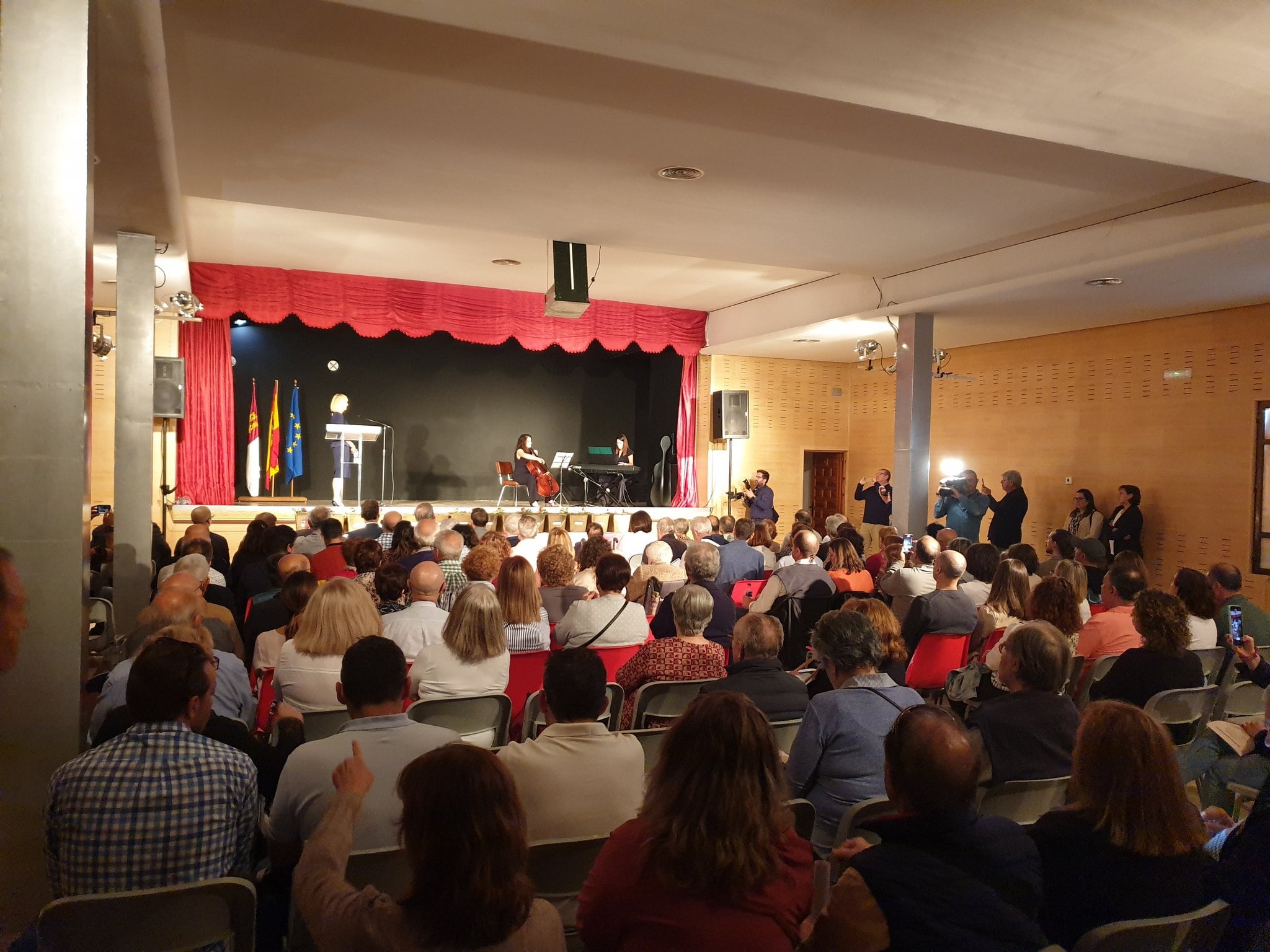 Imagen del acto de dignificación a 15 víctimas del franquismo celebrado en Tembleque (Toledo)