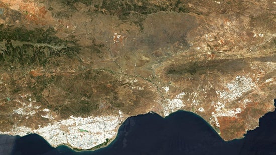 Imagen aérea sur de España