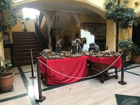 Belén instalado en el ayuntamiento