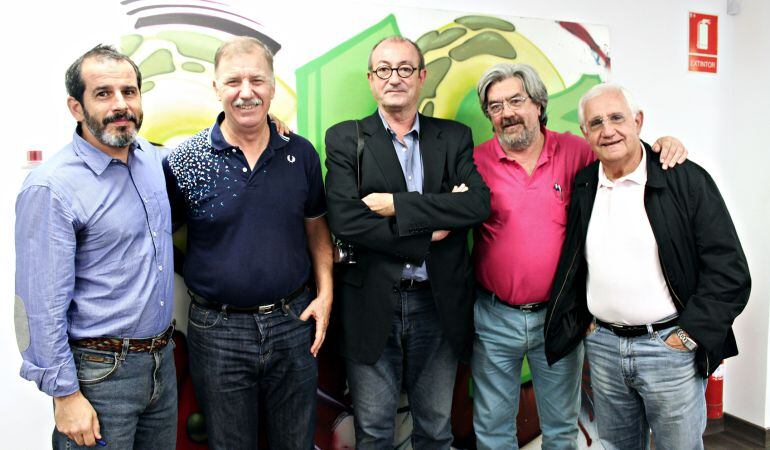 (izq.→dcha.) Carlos Arcaya, Antoni Arques, Pepe Soto, Antonio Balibrea y Jose Antonio Fernández Cabello 