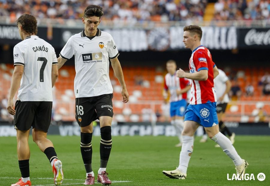 El Valencia cae derrotado en Mestalla ante el Girona.