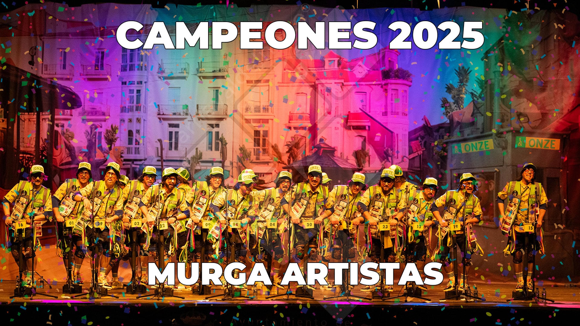 &#039;Los Artistas&#039; ganadores del concurso de murgas del Carnaval de Santoña.