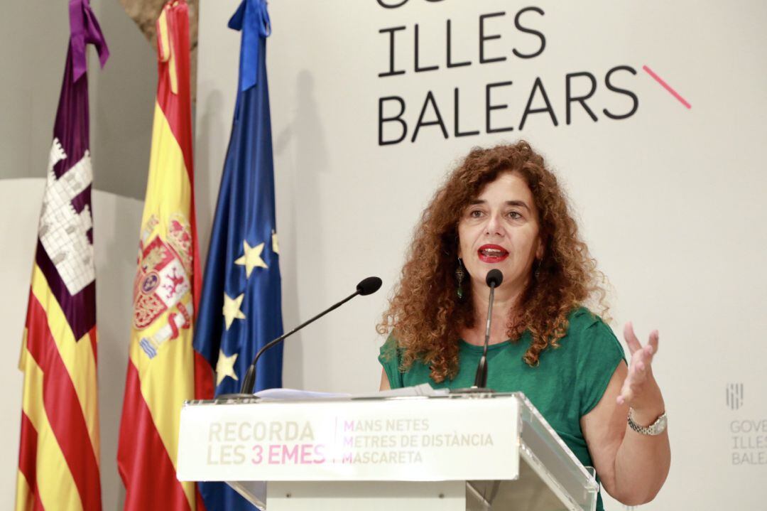 La portavoz del Govern, Pilar Costa, en el Consell de Govern.