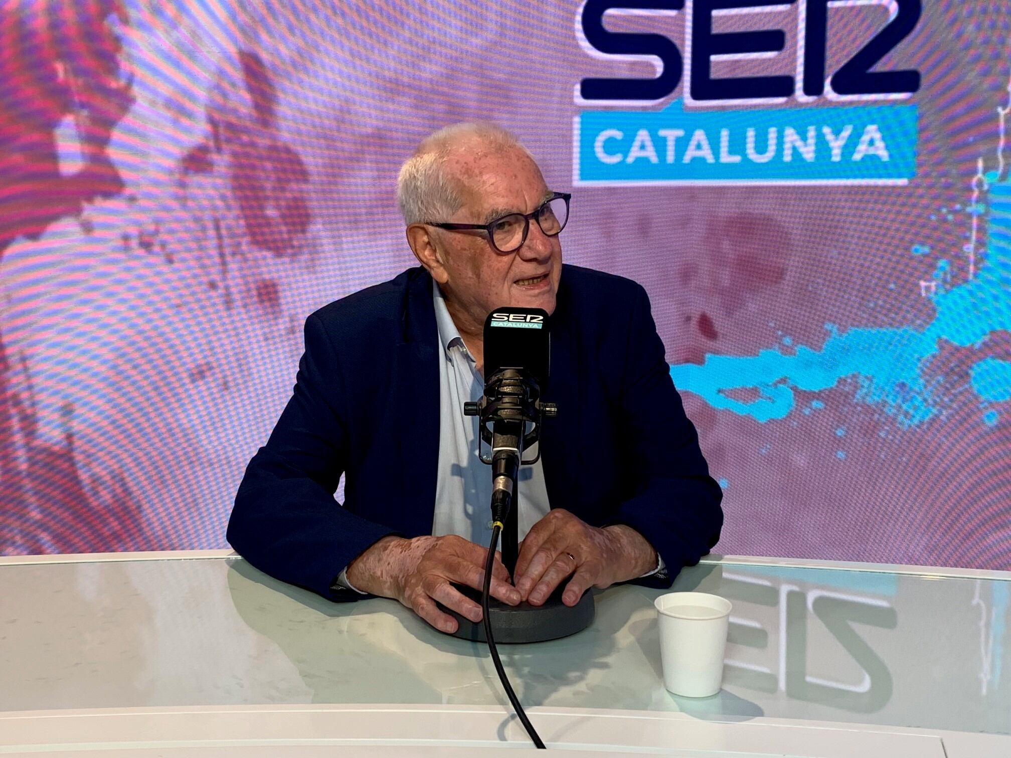 Ernest Maragall a l'estudi Toresky de Ràdio Barcelona