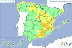 La Agencia Estatal de Meteorología ha alertado a 24 provincias por nieve y lluvia