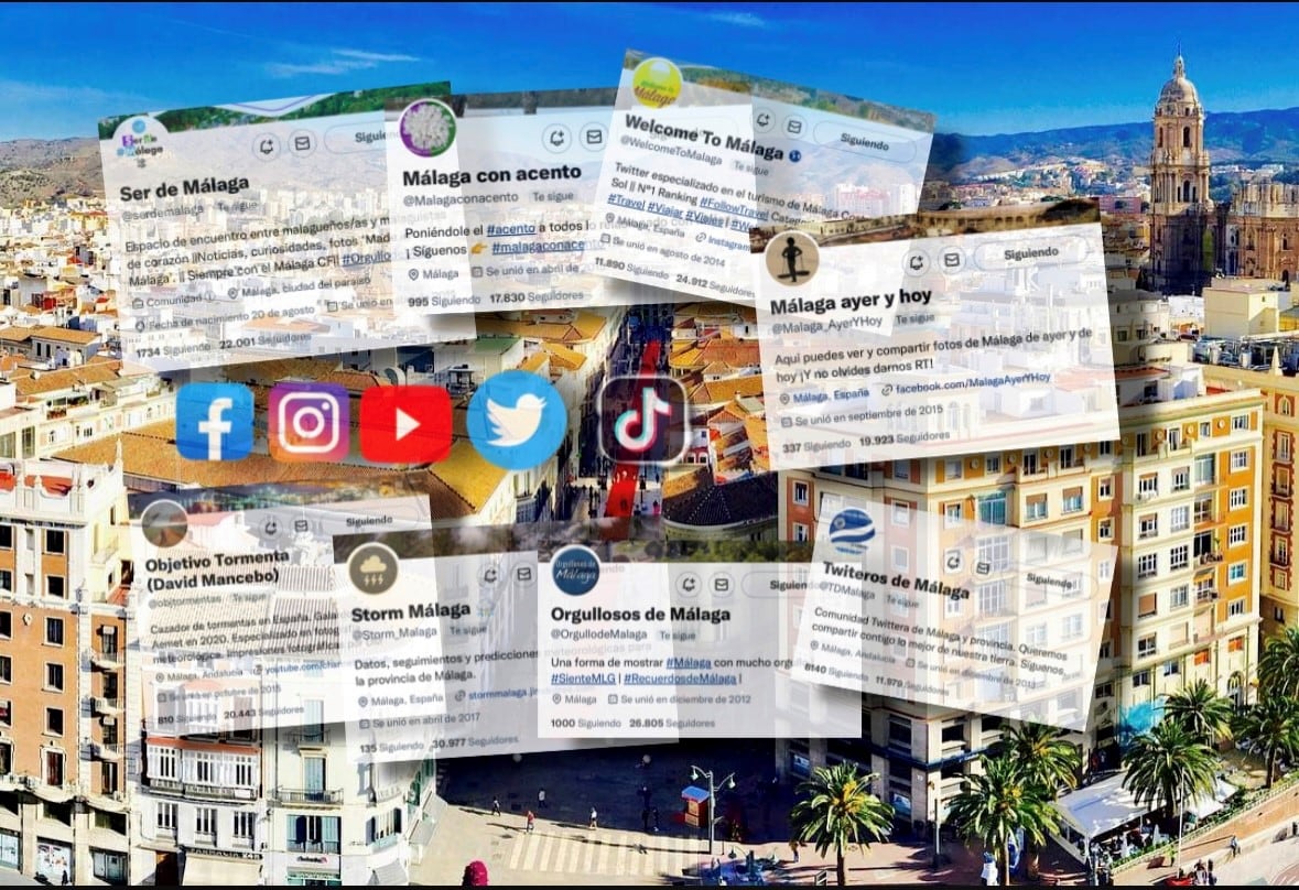 Los perfiles de Málaga con más seguidores en las redes