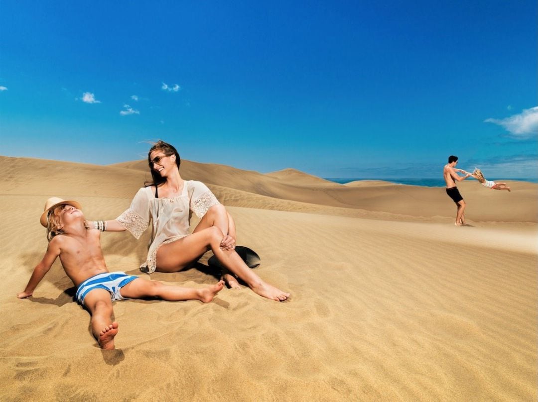 Imagen promocional de las Dunas de Maspalomas en Gran Canaria