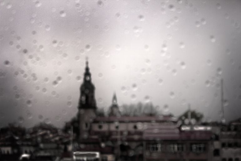 La lluvia en los cristales