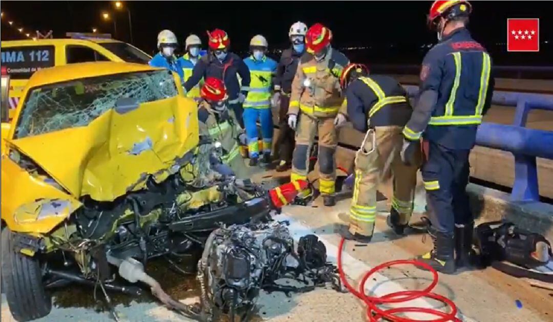 En el accidente se vieron implicados tres vehículos.