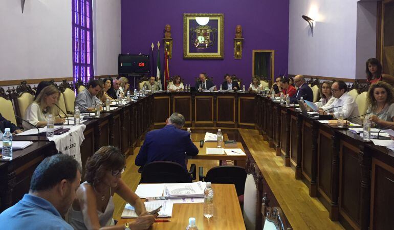 Los concejales del Ayuntamiento de Jaén durante el pleno celebrado este viernes