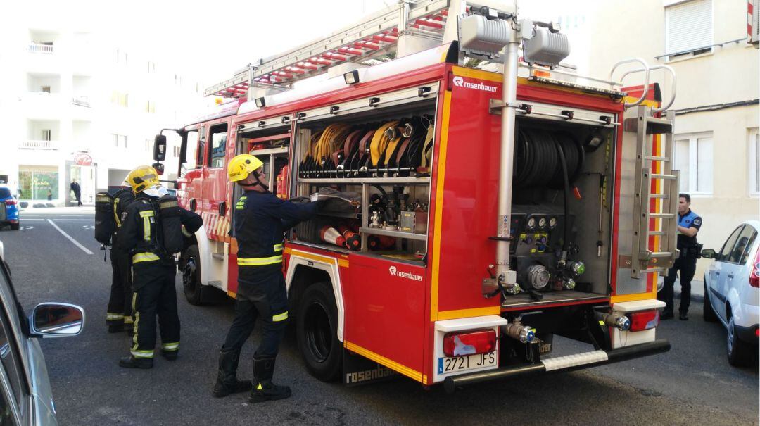 Bomberos del Consorcio de Seguridad y Emergencias del Cabildo de Lanzarote.