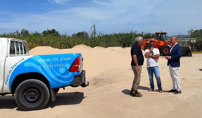 Visita a los trabajos en la zona