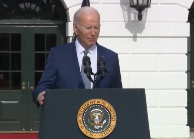 Joe Biden en una comparecencia