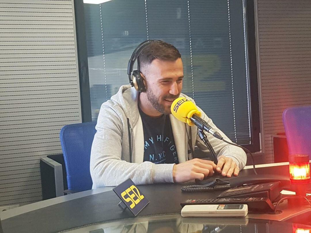 Dioni Villalba, en un instante de la entrevista en Radio León