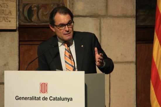 Artur Mas en l&#039;acte de presentació del Llibre blanc de la transició nacional de Catalunya