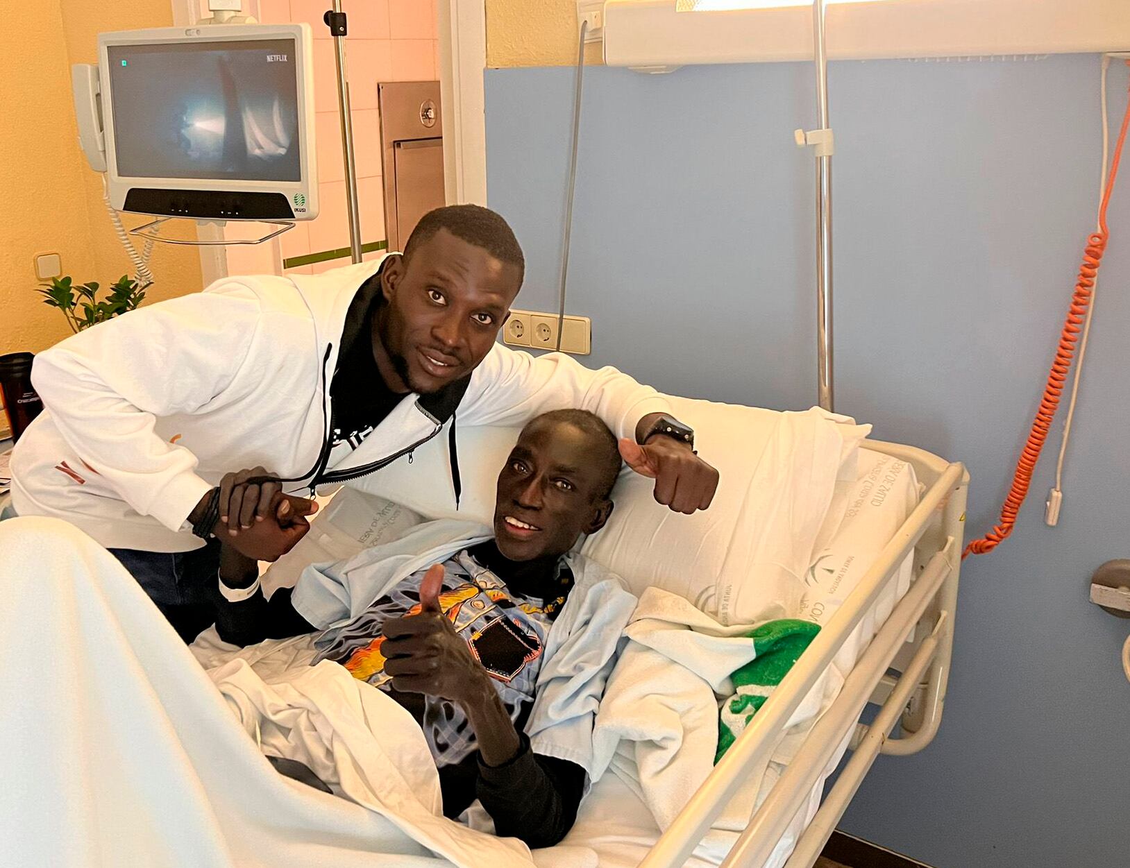 Ablaye Mboup, el senegalés que estaba ingresado en el Hospital Costa del Sol de Marbella (Málaga) junto a su hijo mayor, Cheikh.