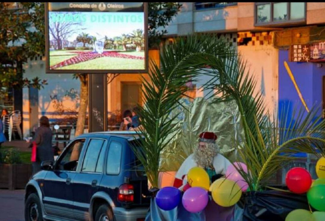 Cabalgata en Oleiros. 