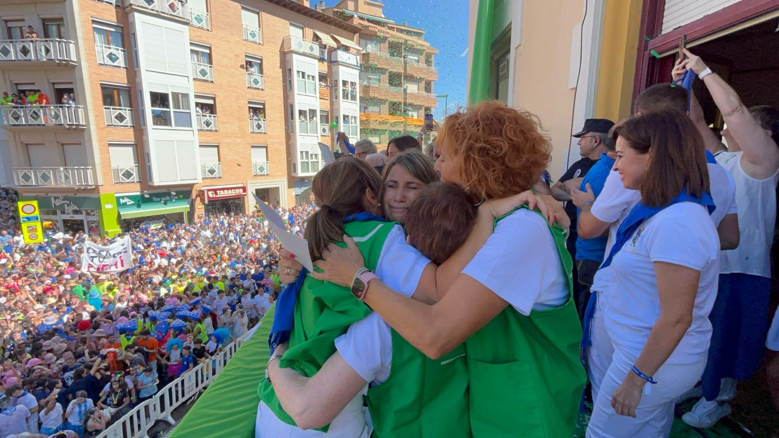 Emoción tras el chupinazo de Ejea