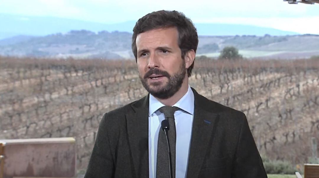 El presidente del Partido Popular, Pablo Casado.