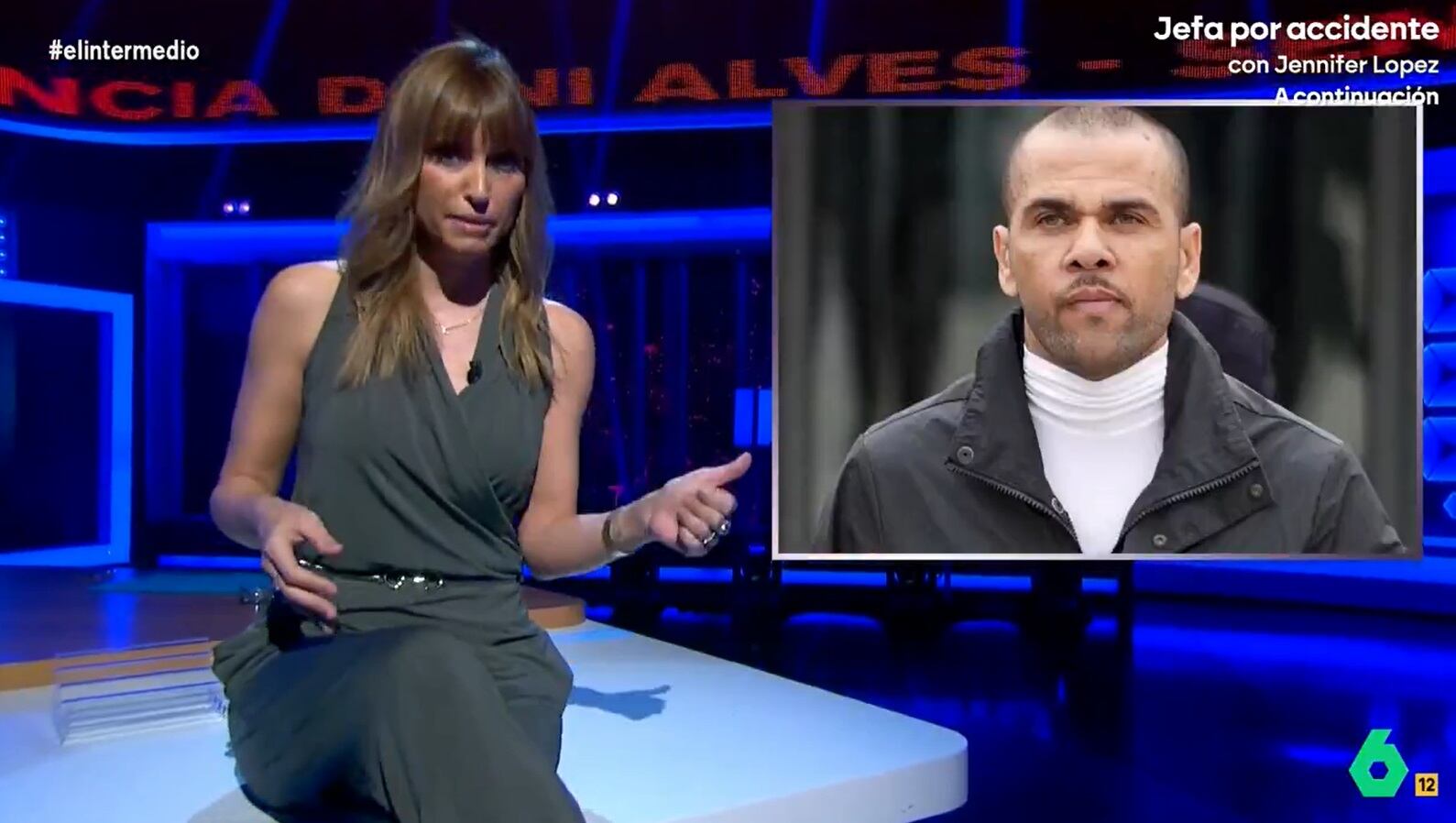 Sandra Sabatés, en el pico de la mesa reflexionando sobre la sentencia absolutorio de Alves