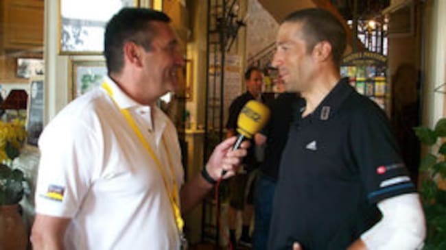 El periodista de la SER charla con el protagonista de la jornada del domingo