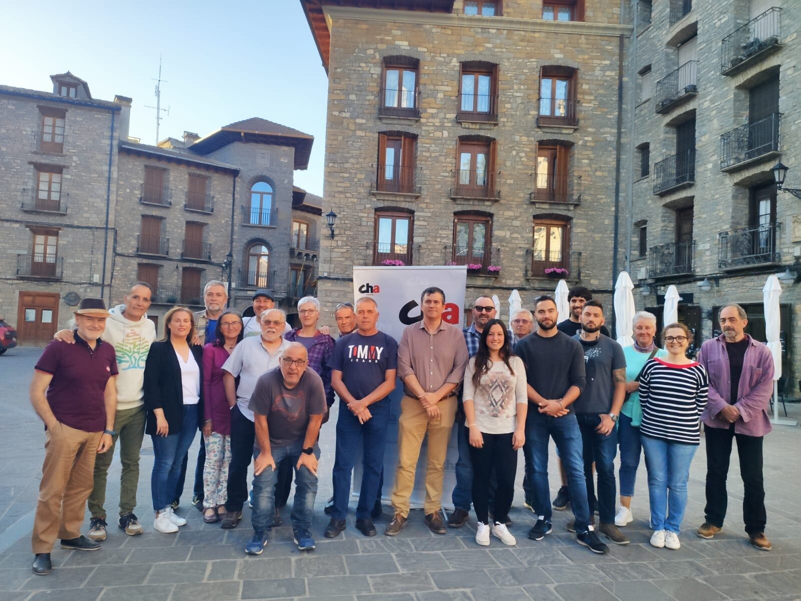 Presentación de las candidaturas municipales de CHA en Sobrarbe