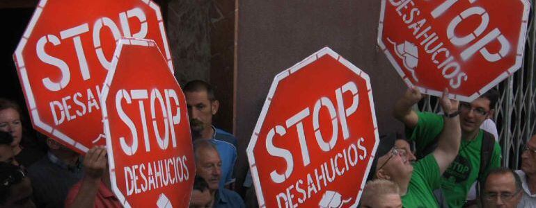 Movilización de Stop Desahucios. Foto de archivo