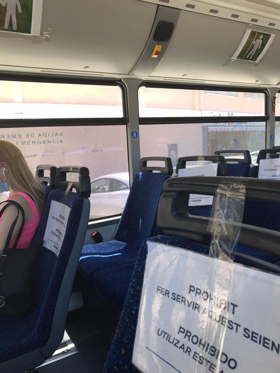 Interior de un autobús