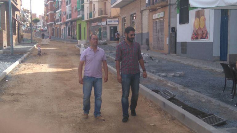 El concejal de Obras y el director de obra visitan la segunda fase de Sor Valentina