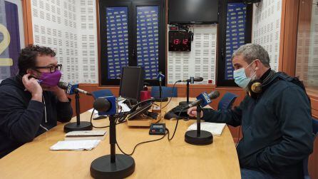 Juanjo Fernández Palomo y Fernando Penco en el estudio de Radio Córdoba