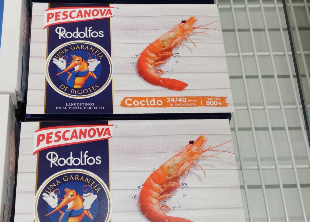 Rodolfo Langostino regresa a las cajas de productos de Pescanova.