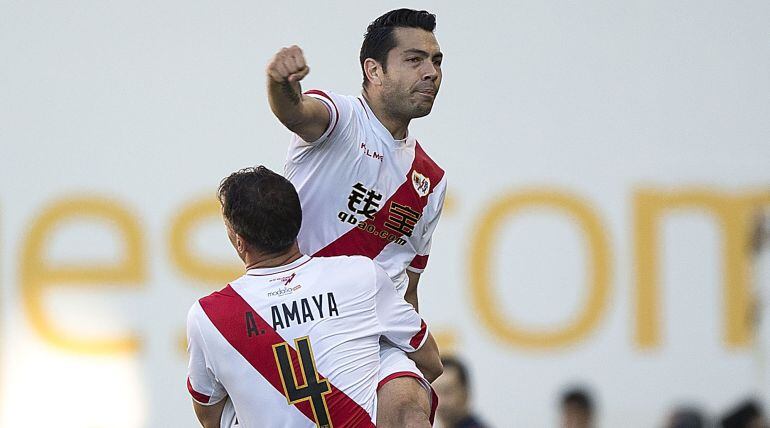 Miku celebra el gol de la victoria frente al Villarreal