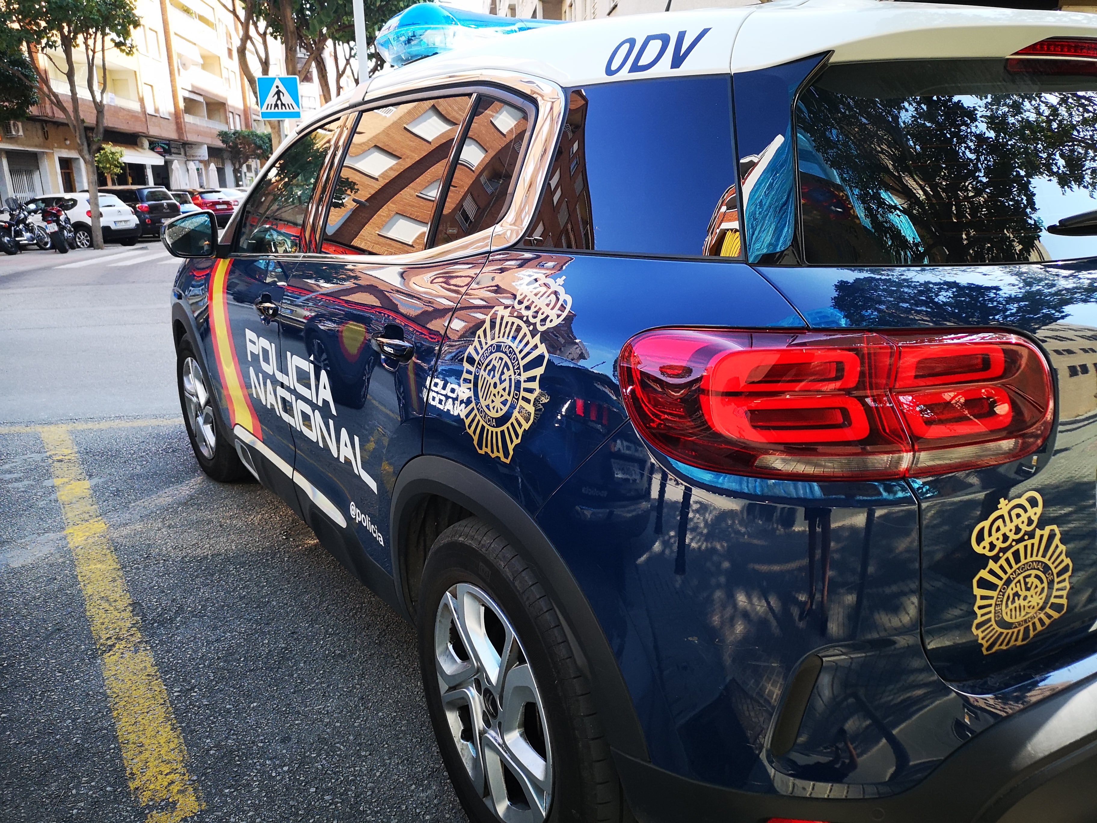 Coche patrulla de la Policía Nacional.