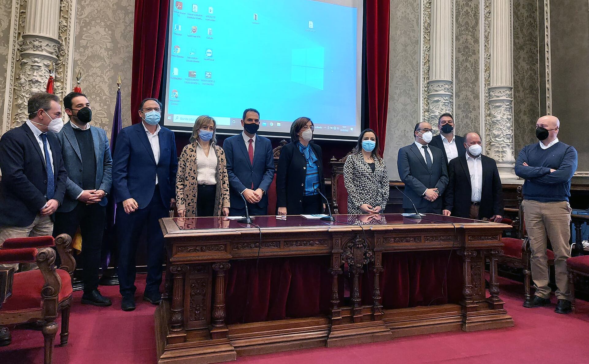 Imagen de archivo del acuerdo alcanzado entre Diputación y Ayuntamiento sobre la calle Jardines