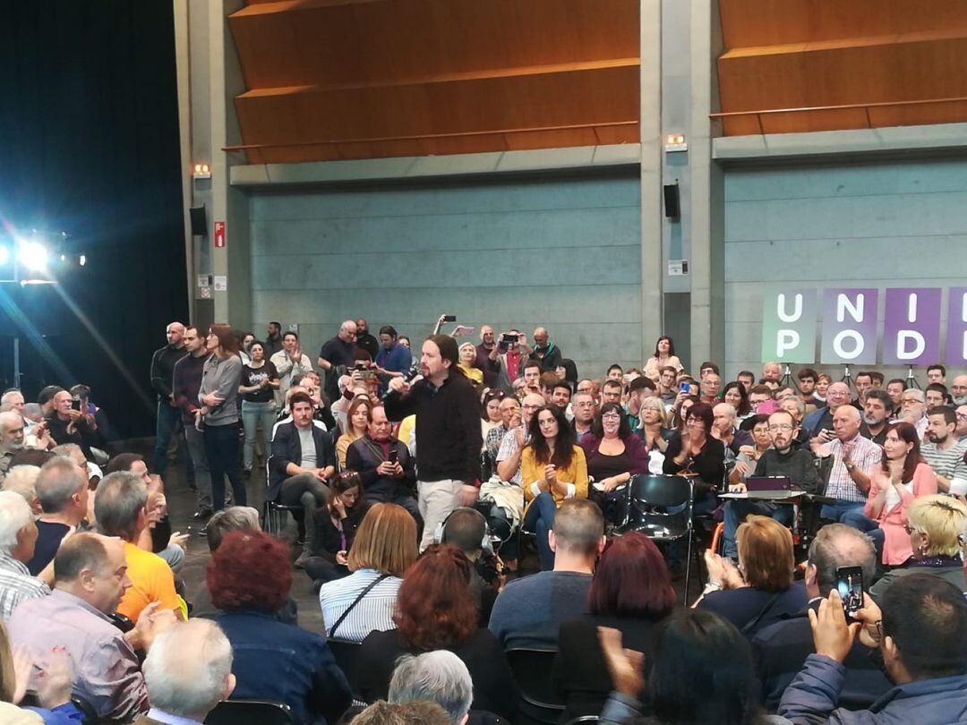 Acto de Unidas Podemos, en la Sala Multiusos 