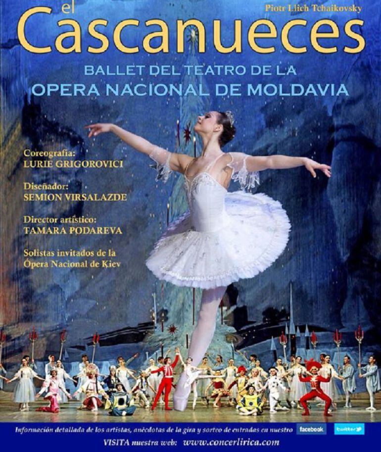 Cartel del ballet que se representa este lunes 28 en el Teatro Ortega. 